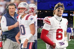 Mike Vrabel serves reality check to Drake Maye over Jaxson Dart's scary hit during Patriots vs. Giants MNF