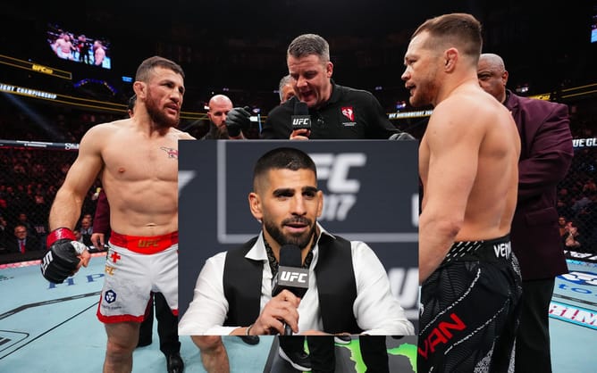 "Life is full of twists and turns" - Ilia Topuria shares supportive message after Merab Dvalishvili's UFC 323 loss