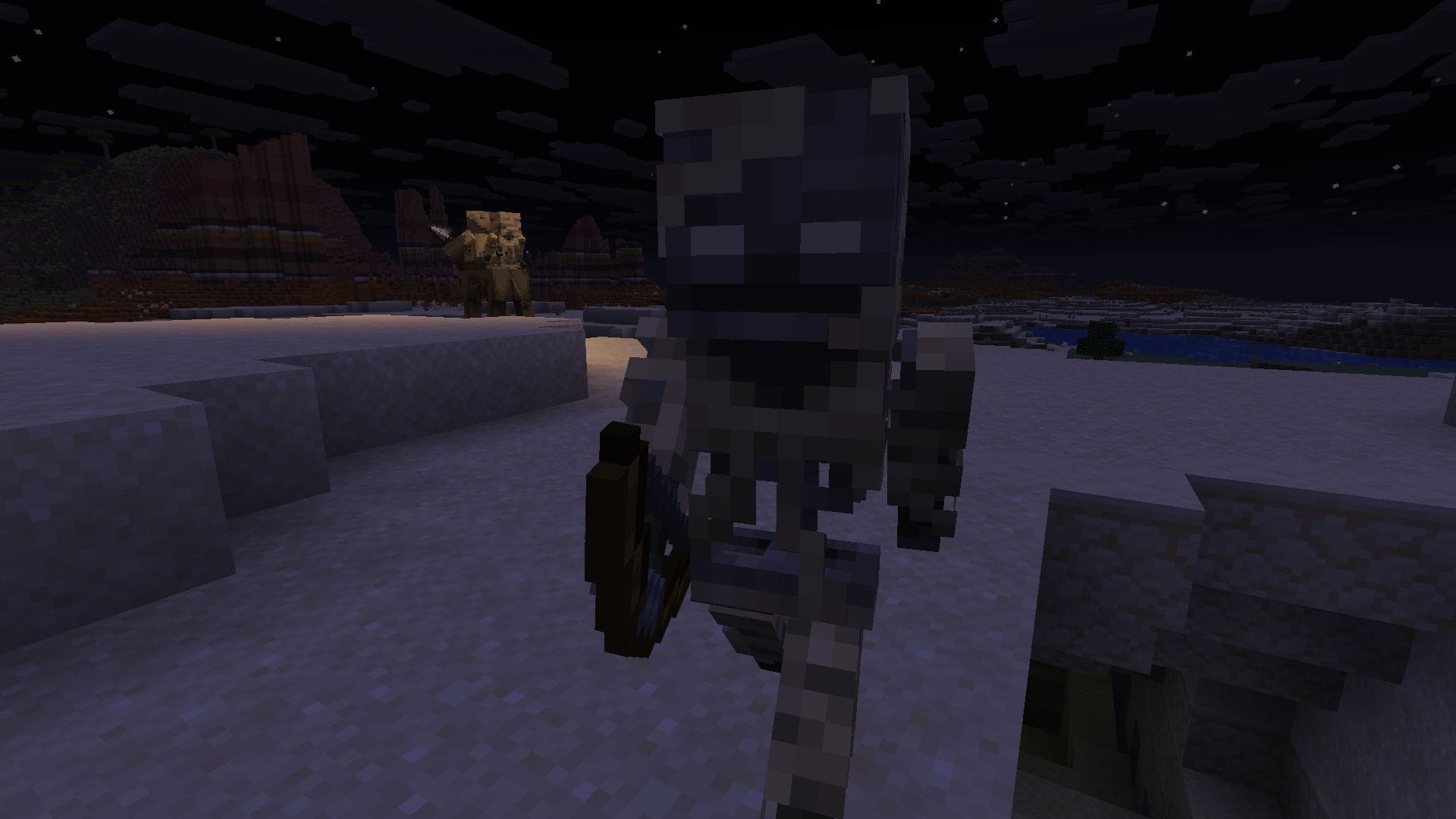 Apart from new mounts and weapons, the Minecraft Mounts of Mayhem will add new hostile entities and accessories (Image via Sportskeeda Gaming || Mojang Studios)