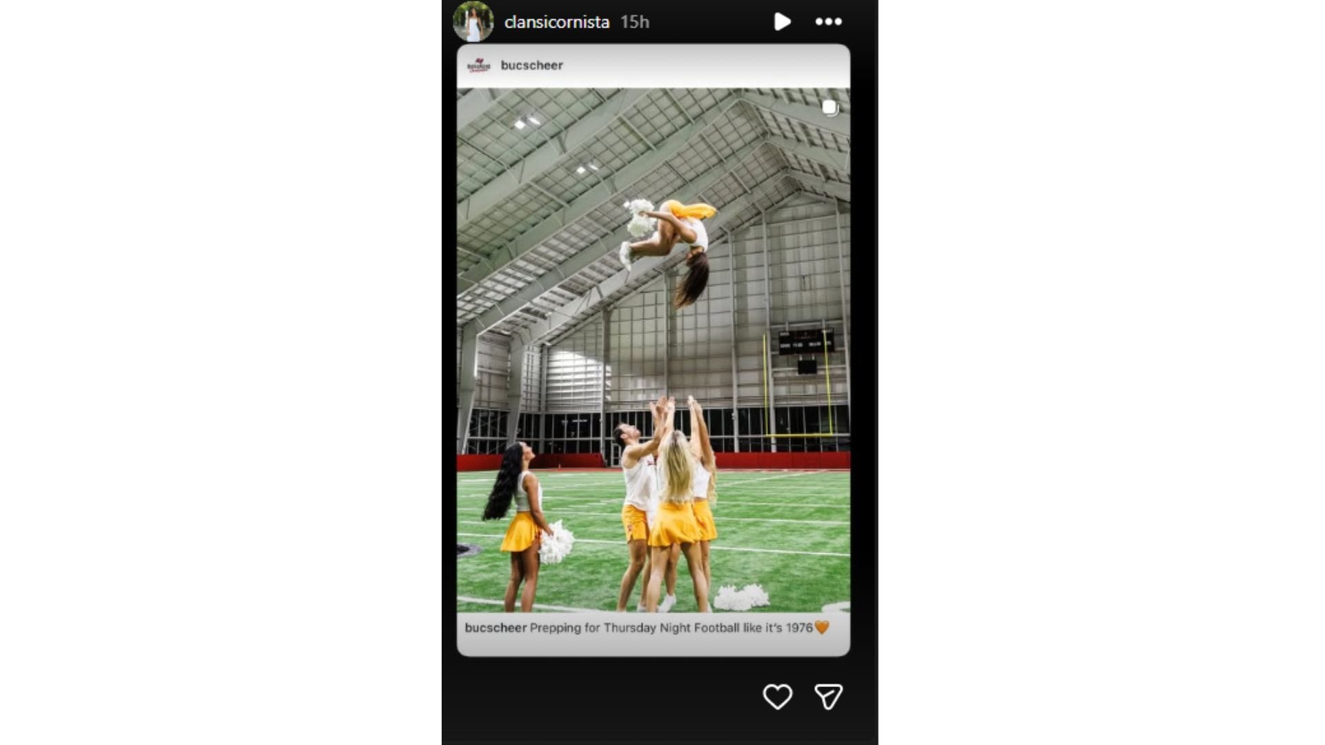 She shared what it's like to prepare for game day. (Source: Tribe)