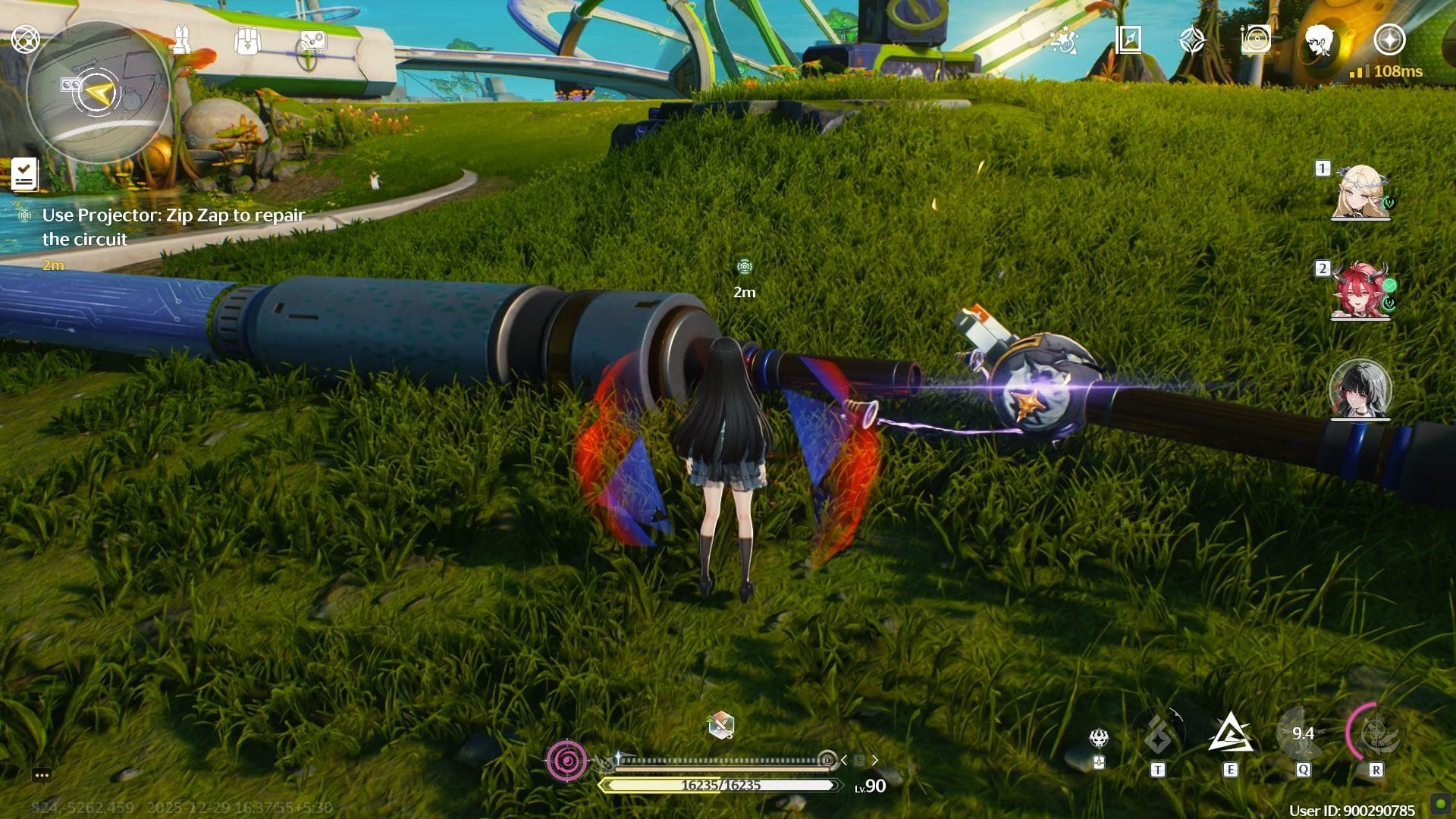 Use Projector Zip Zap (Image via Kuro Games)