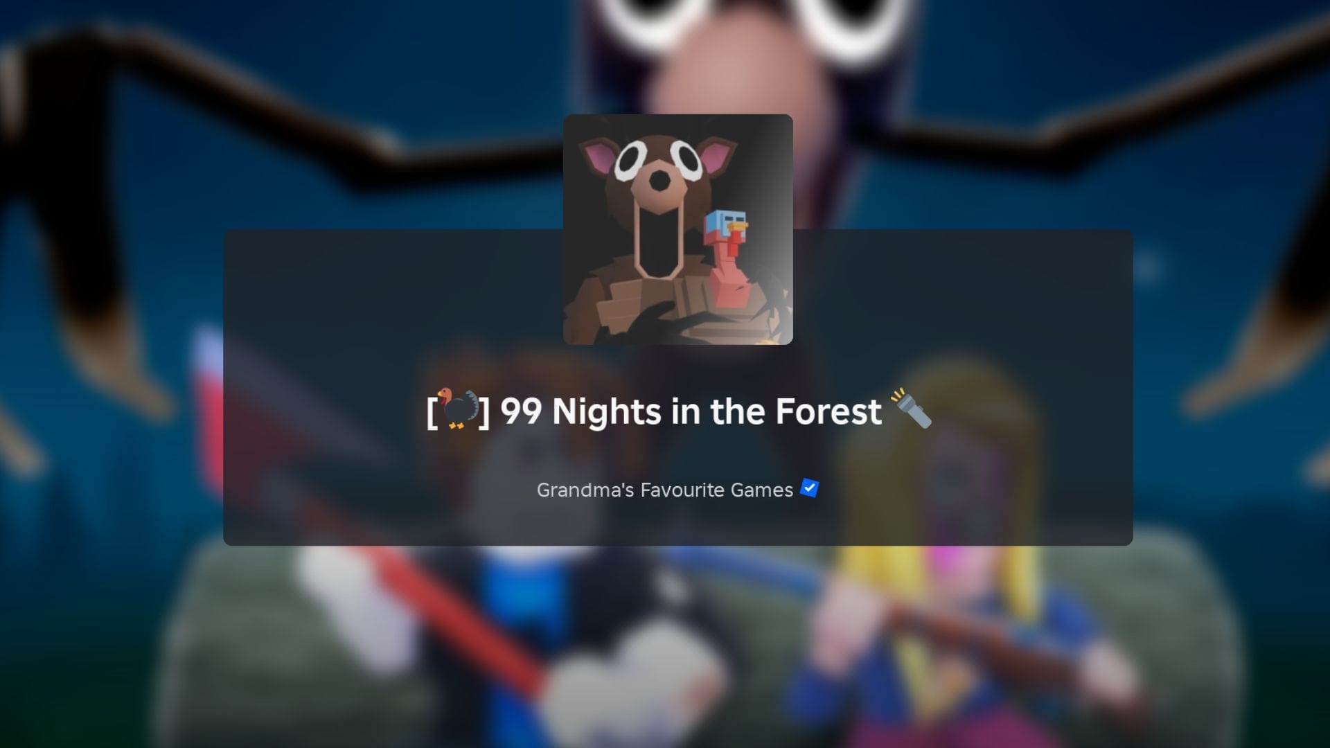 99 Night in the Forest loading screen
