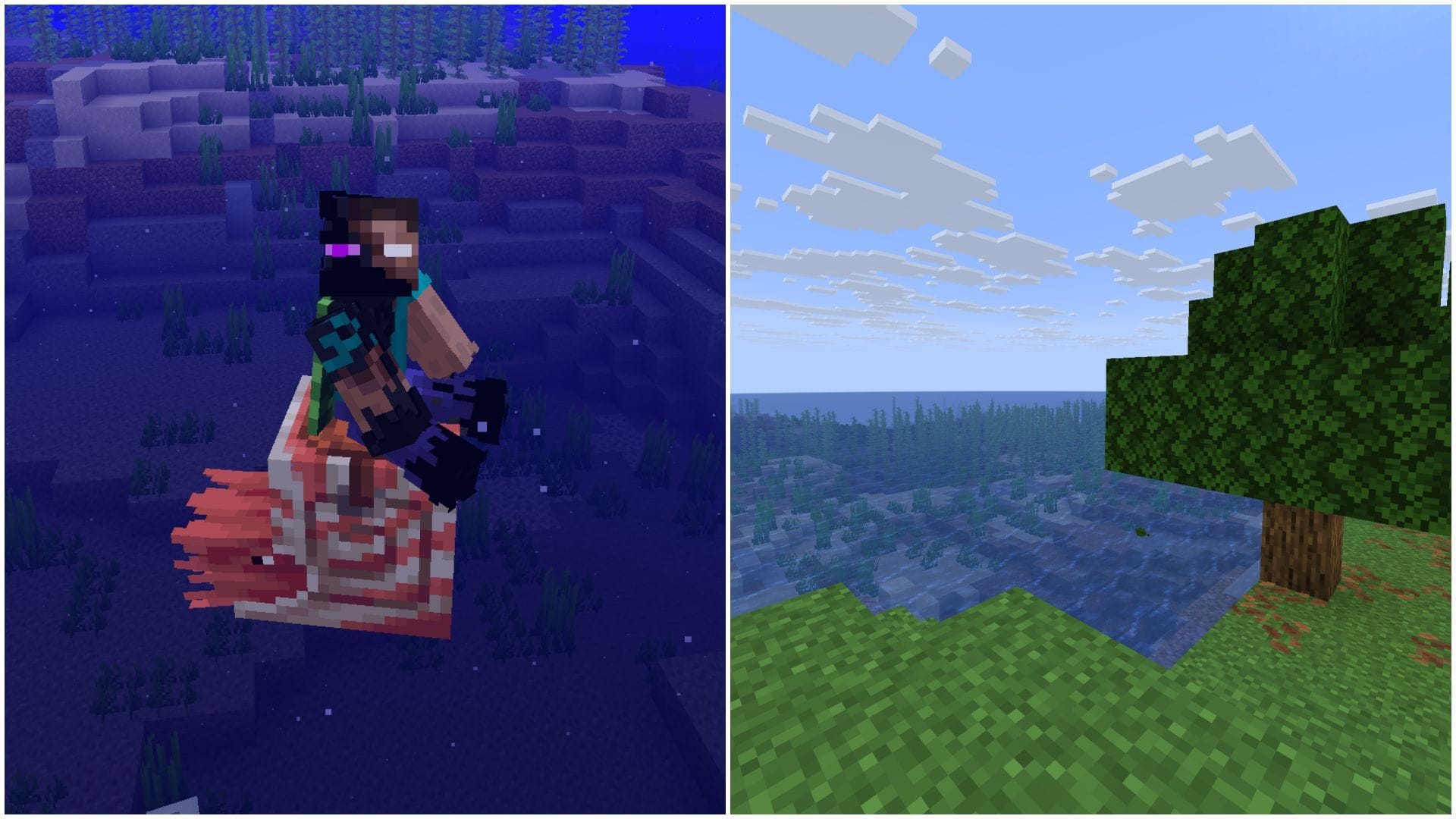 Mounts of Mayhem does not bring any new world generation features (Image via Sportskeeda Gaming || Mojang Studios)