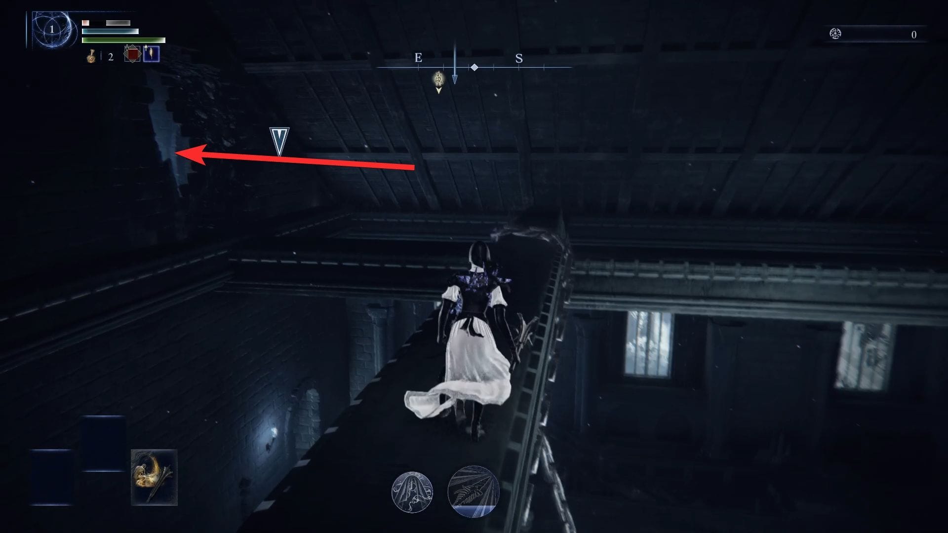 Go this way to find the Scholar (Image via FromSoftware)