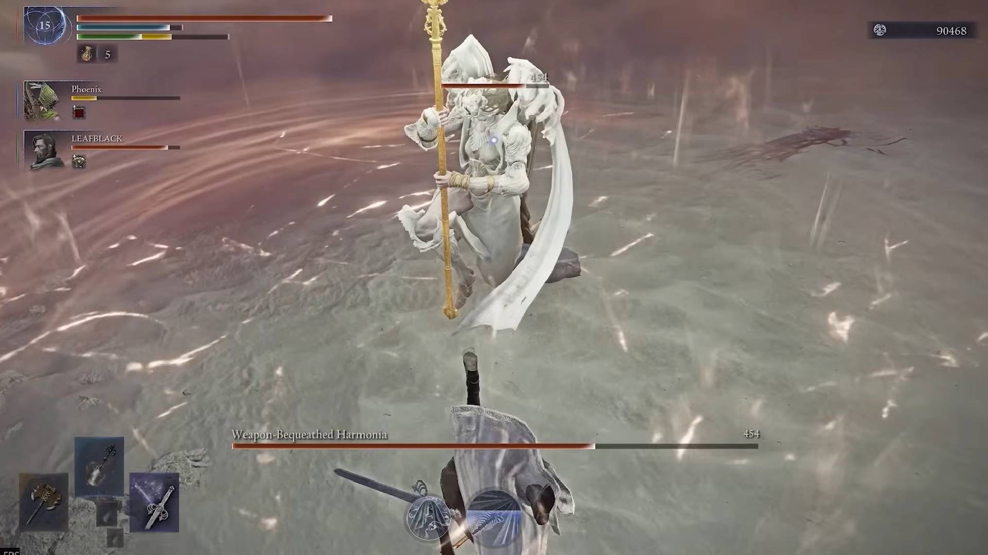 Try to put all six valkyries to sleep while keeping the main one awake, drain their HP (Image via FromSoftware || YouTube/Neon Slice)