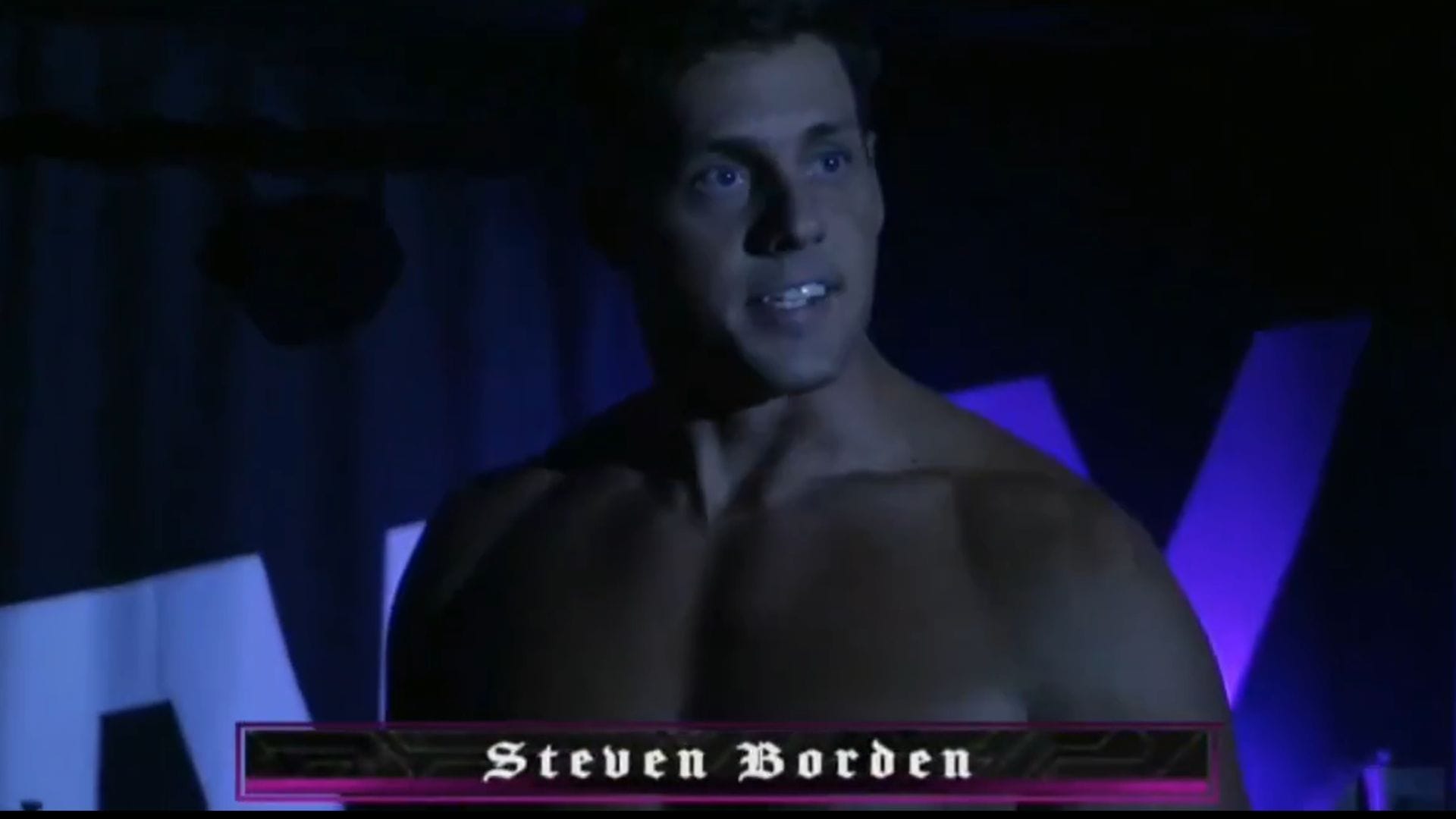 Screenshot of Steven Borden Jr&#039;s entrance from DEFY Aeon  [Source: @RasslinClips on X]