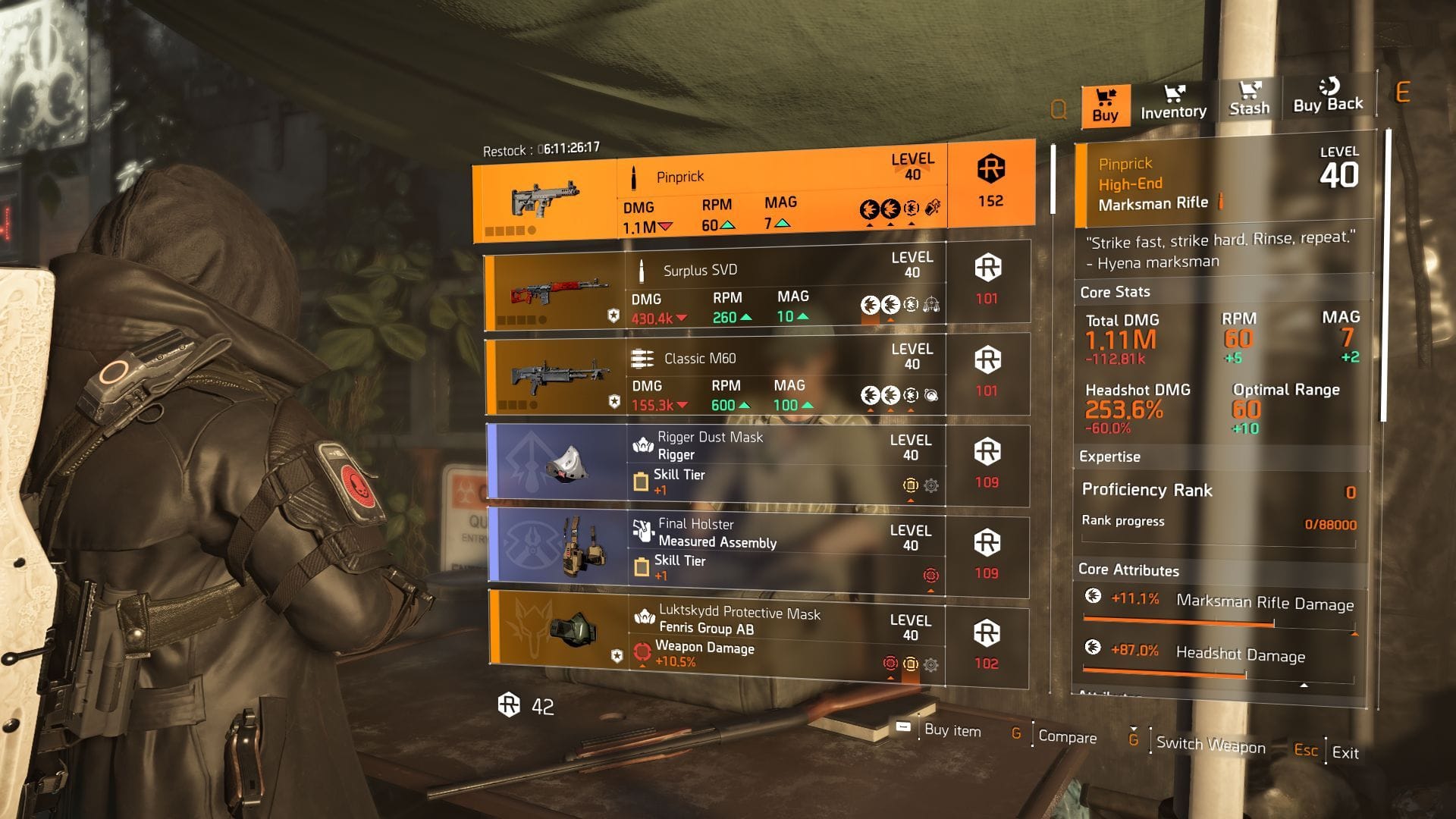 The Division 2 vendor at DZ East (Image via SK Gaming || Ubisoft)