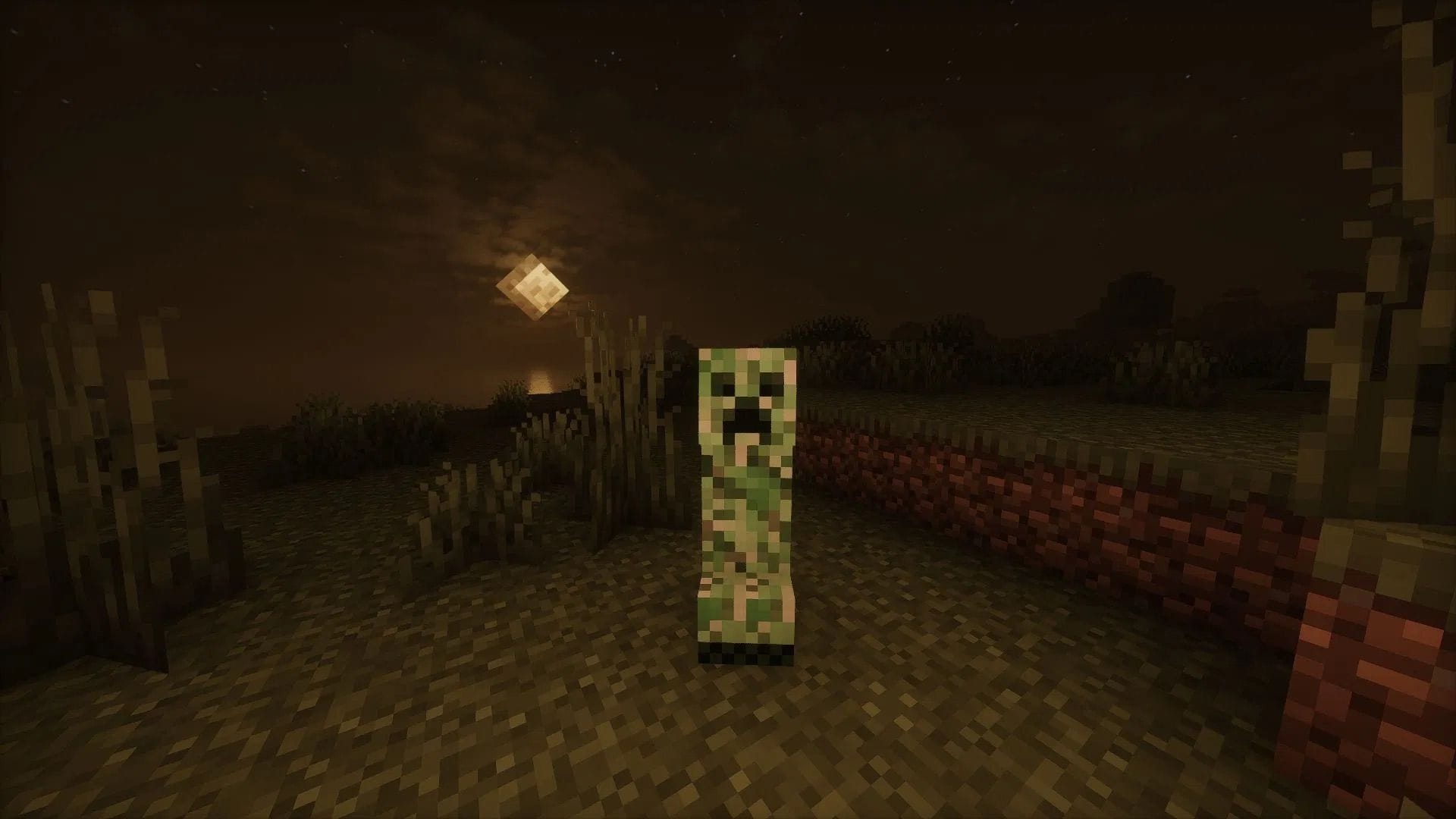 The creeper texture color should change based on the Minecraft biome they spawn in (Image via Mojang Studios)