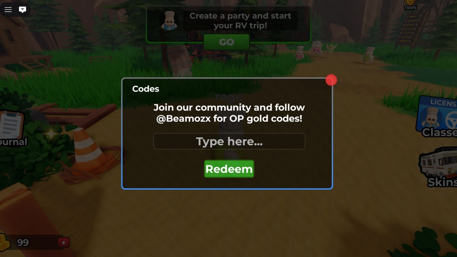 RV Chaos codes
