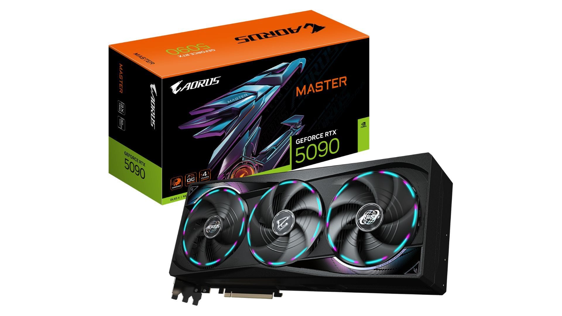 The Nvidia RTX 5090 is the fastest gaming GPU for the Ryzen 7 9800X3D (Image via Gigabyte)