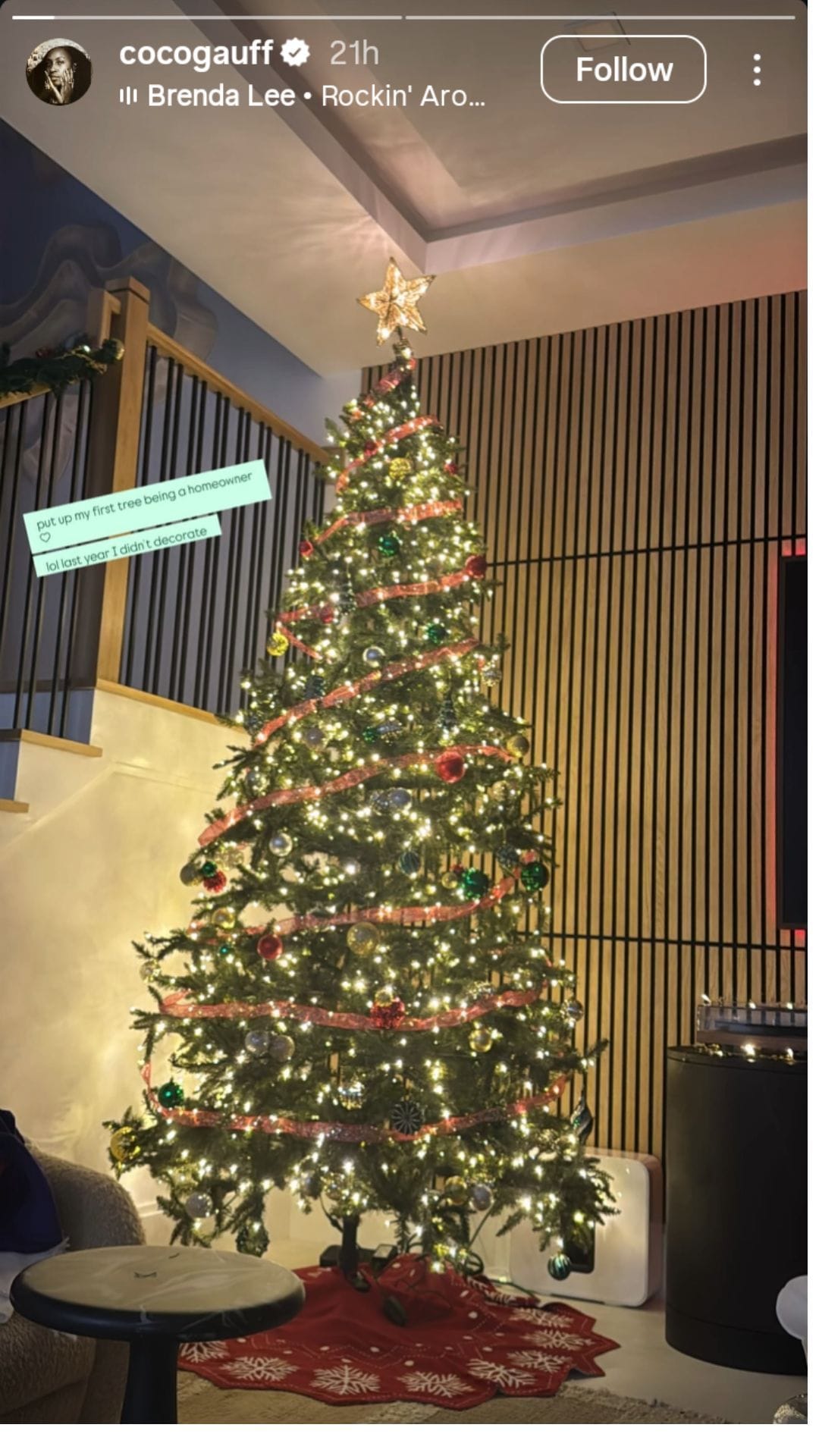 Enter caption Enter caption A still taken from Gauff's Instagram post. Source: Instagram@cocogauffCoco Gauff's IG storyCoco Gauff's IG storyLaila's Instagram story