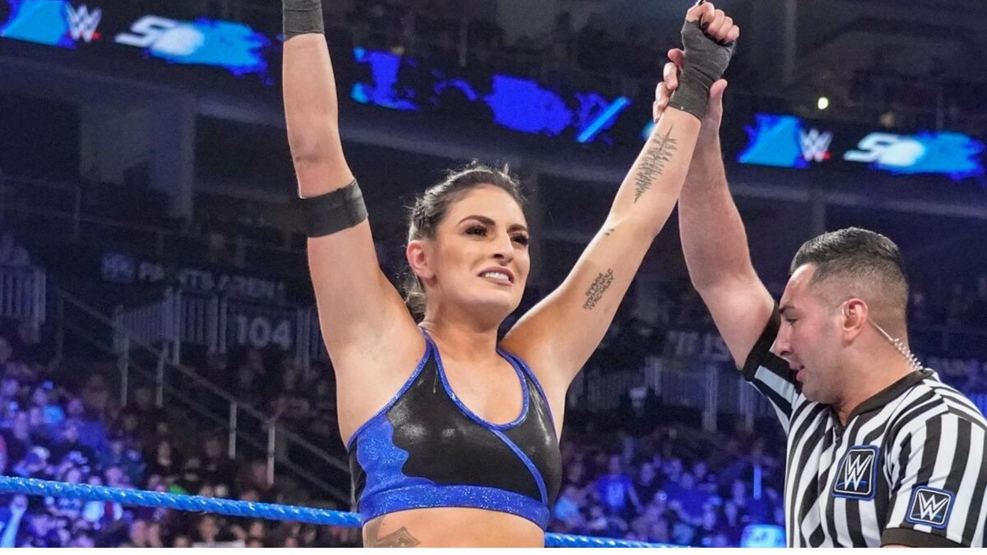 Sonya Deville in action (Image courtesy WWE.com)