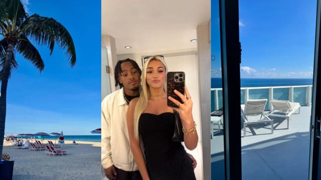 Wampler and Robinson enjoyed time at the beach. (Credit: @alyna.wampler)