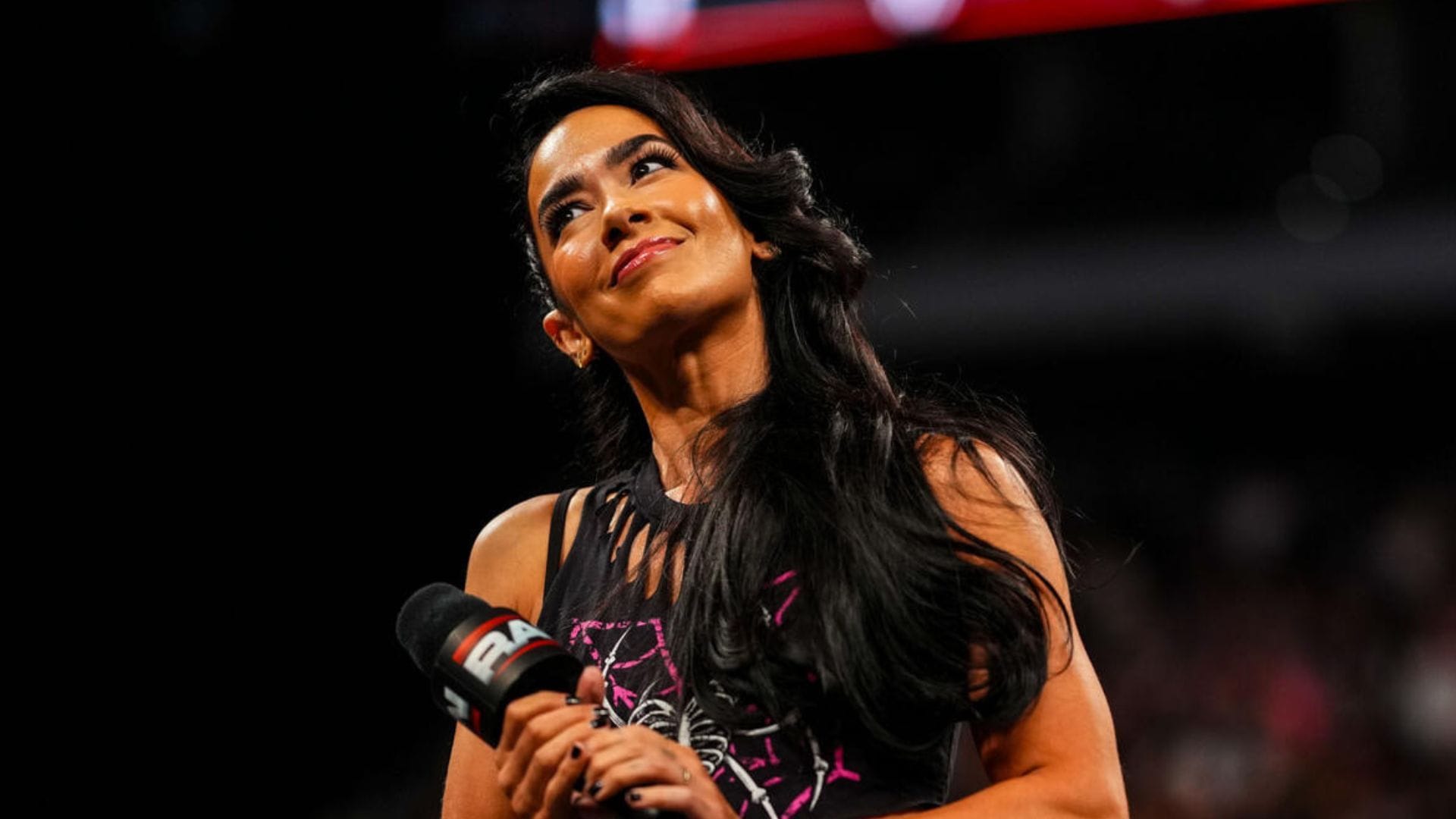 AJ Lee on Monday Night RAW! [Image credit: WWE.com]