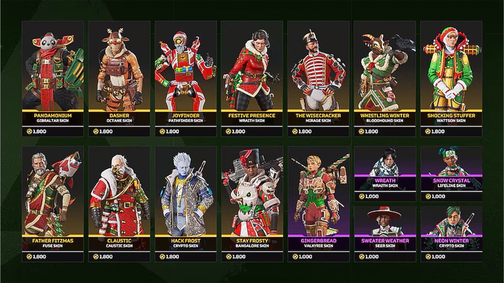 Holo-Day Bash cosmetics for Merry Mayhem Event (Image via EA)
