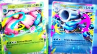 Pokemon TCG Pocket Crimson Blaze: Mega Venusaur ex and Mega Blastoise ex (Image via The Pokemon Company)