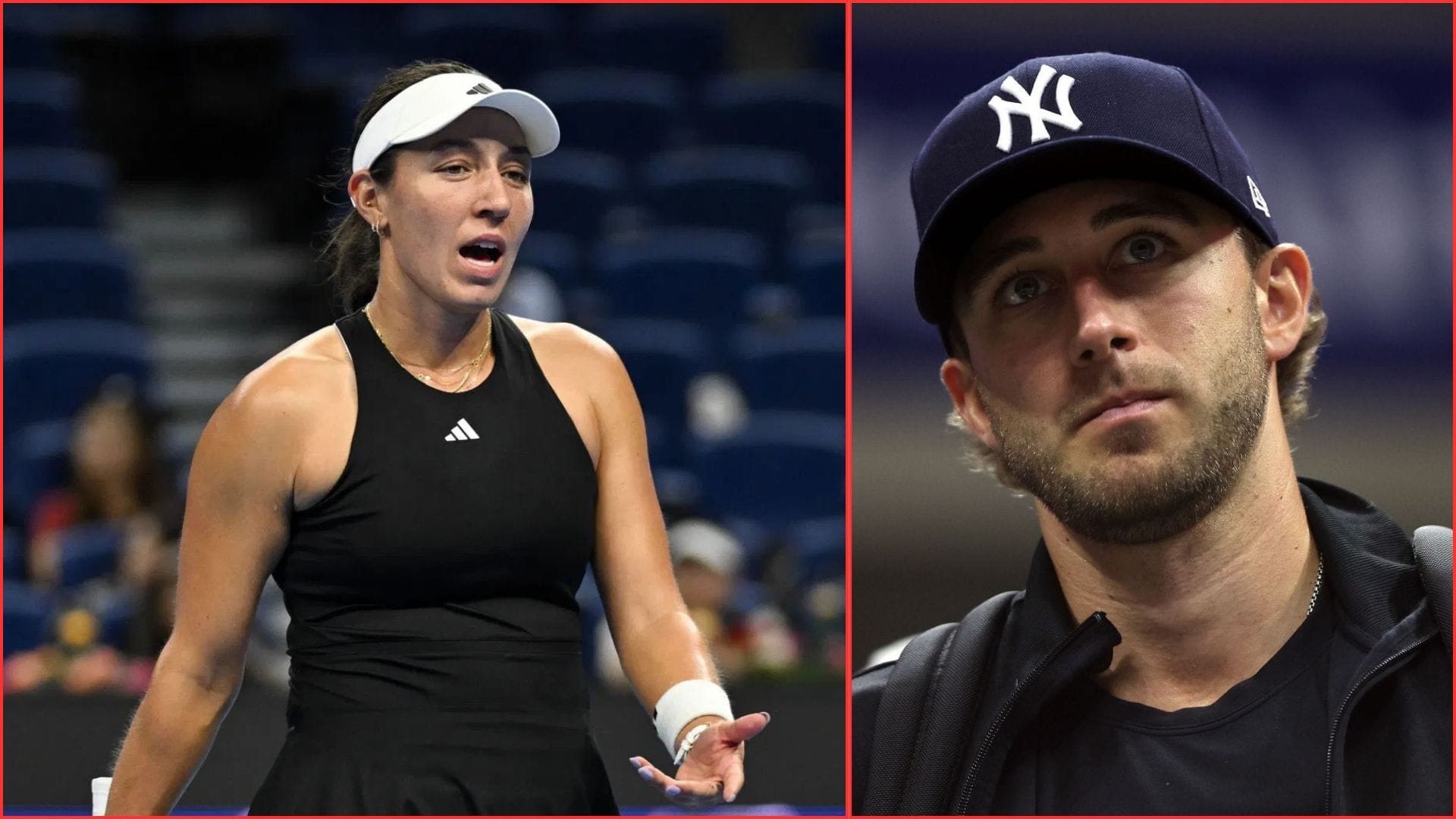 Jessica Pegula (L) her husband Taylor (R) | Getty