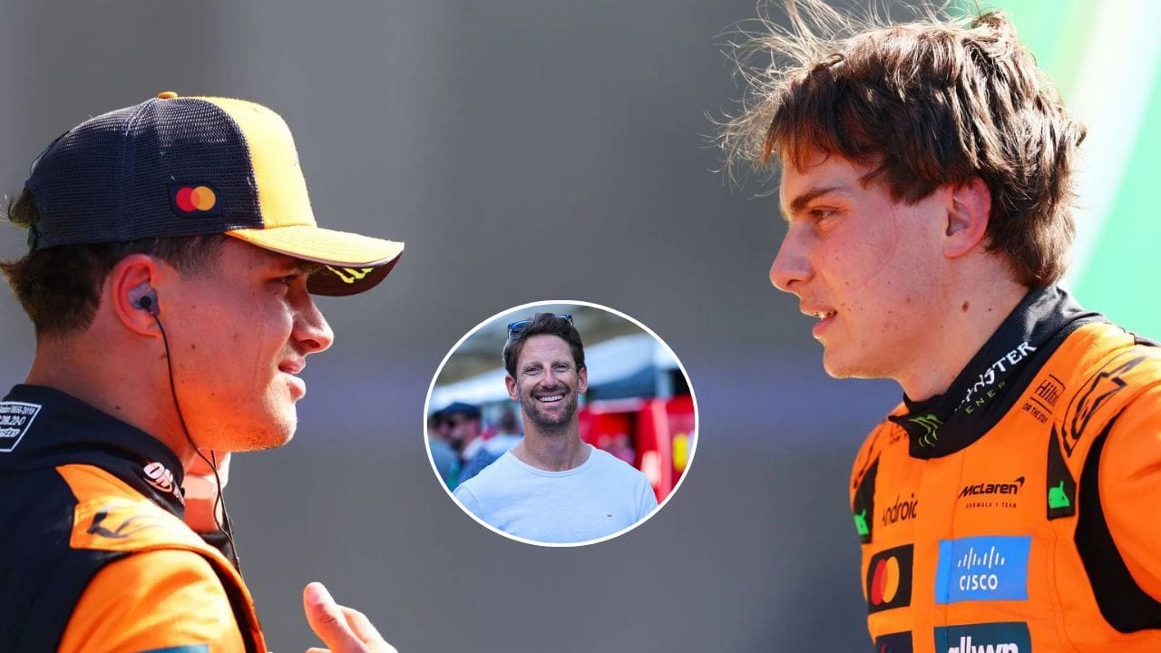 "Thought that was his cousin driving": Romain Grosjean baffled by Oscar Piastri's downfall against Lando Norris