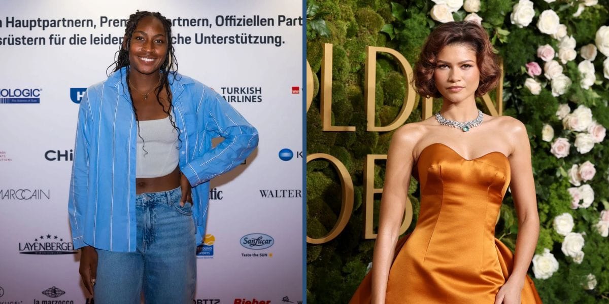Coco Gauff (L) and Zendaya. (Photos: Getty)