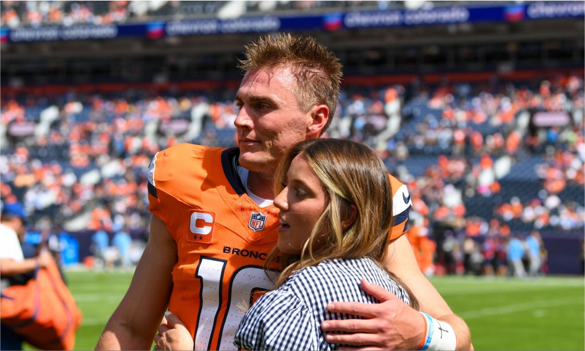 "Had to fact check him": Bo Nix's wife Izzy roasts Broncos QB's vocabulary after securing playoff spot