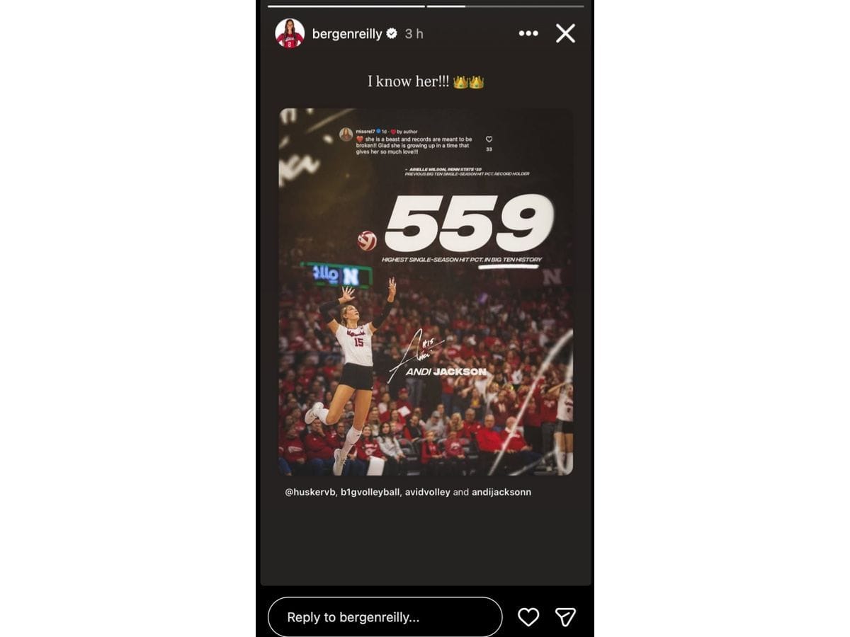 Bergen Reilly&#039;s Instagram story