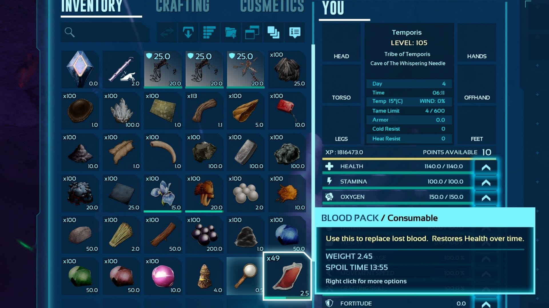 Bring tons of Blood Packs, just in case (Image via Studio Wildcard)