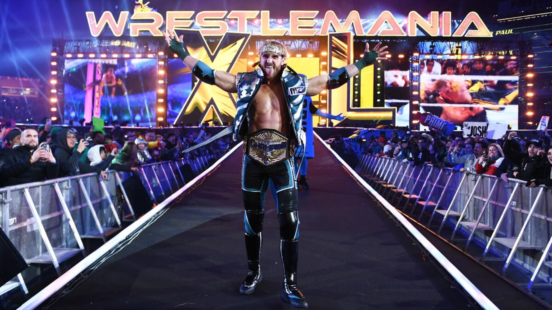 Logan Paul at WrestleMania 40  [Image Credits: WWE.com]