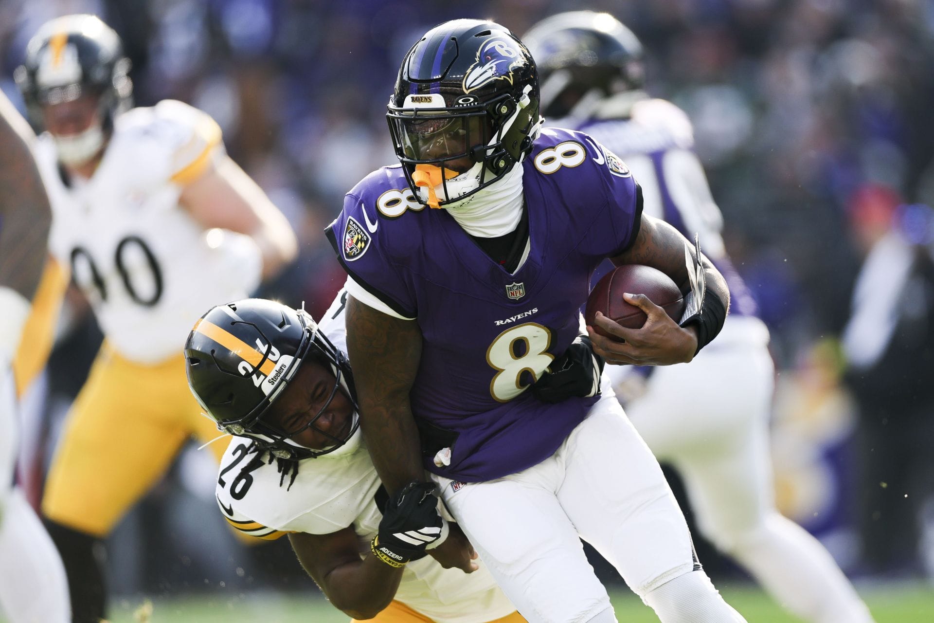 Lamar Jackson tại Pittsburgh Steelers v Baltimore Ravens - NFL 2025 - Nguồn: Getty