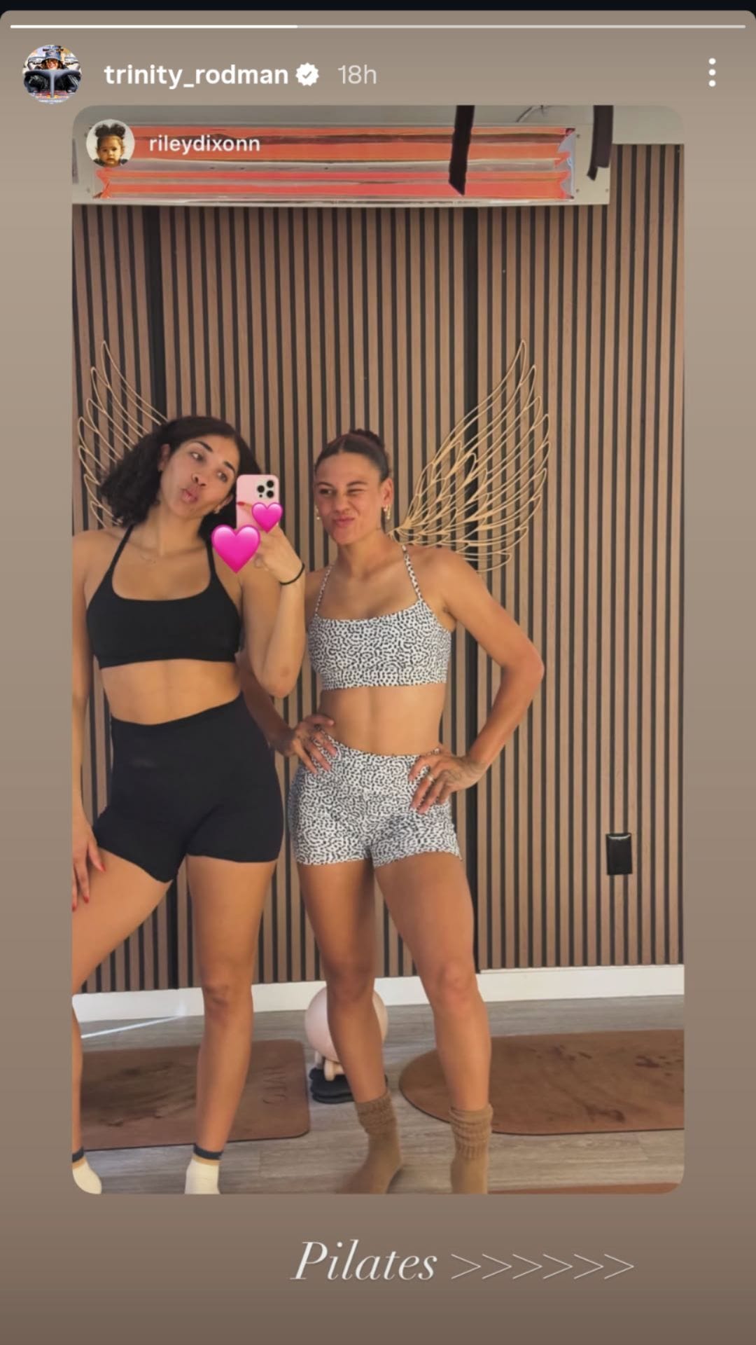 Via @trinity_rodman on Instagram 