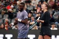 Tiafoe and Anisimova at the A Racquet At The Rock exhibition (Image Source: Getty)
