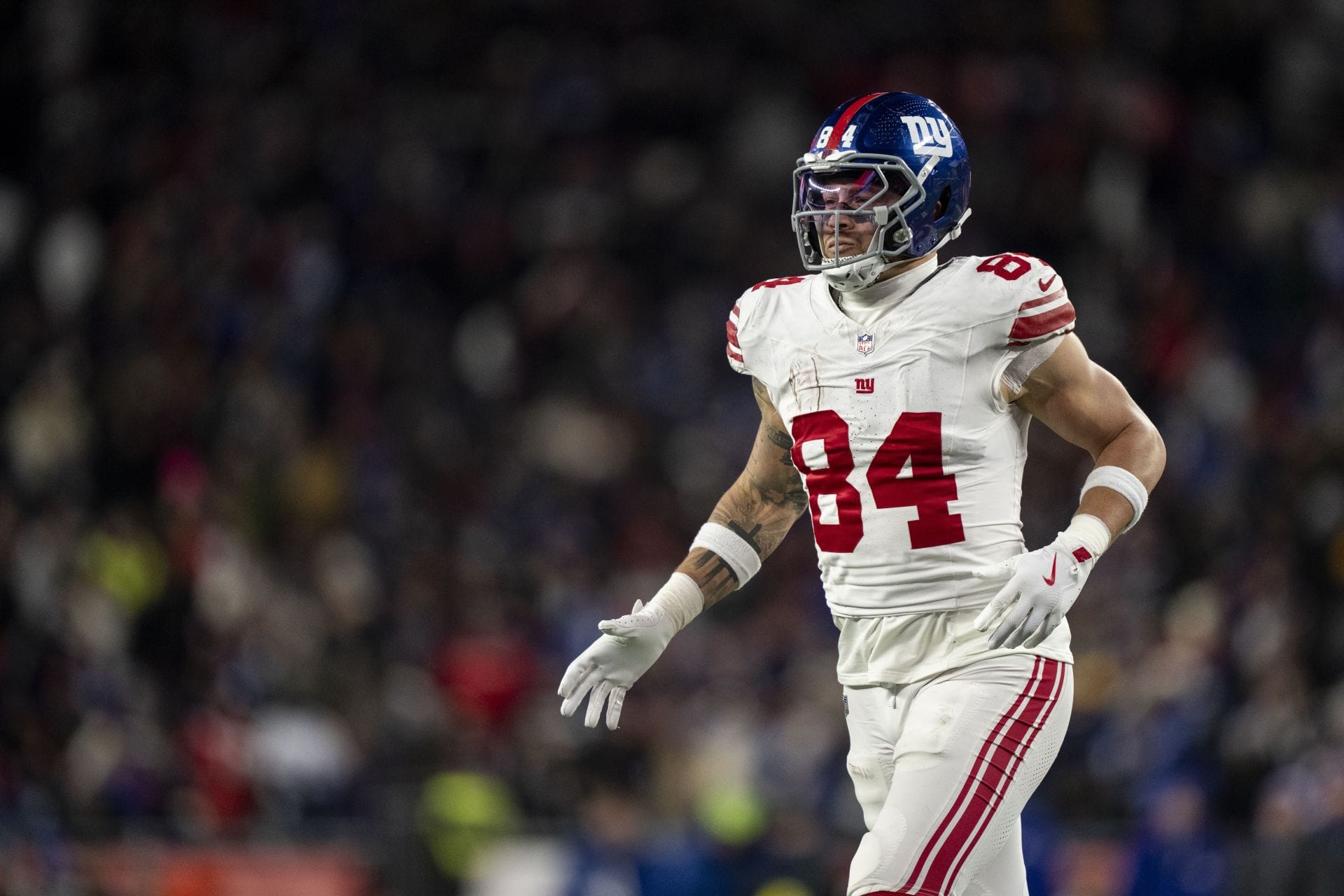 Theo Johnson at New York Giants v New England Patriots - NFL 2025 - Source: Getty