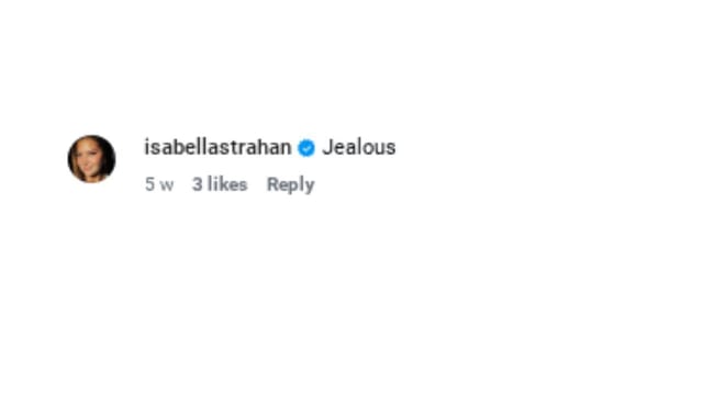 Sophia Strahan&rsquo;s trip to the Arctic Circle prompted a response from her twin sister, Isabella, in the comments. Source: (Via Instagram/ @sophialstrahan)