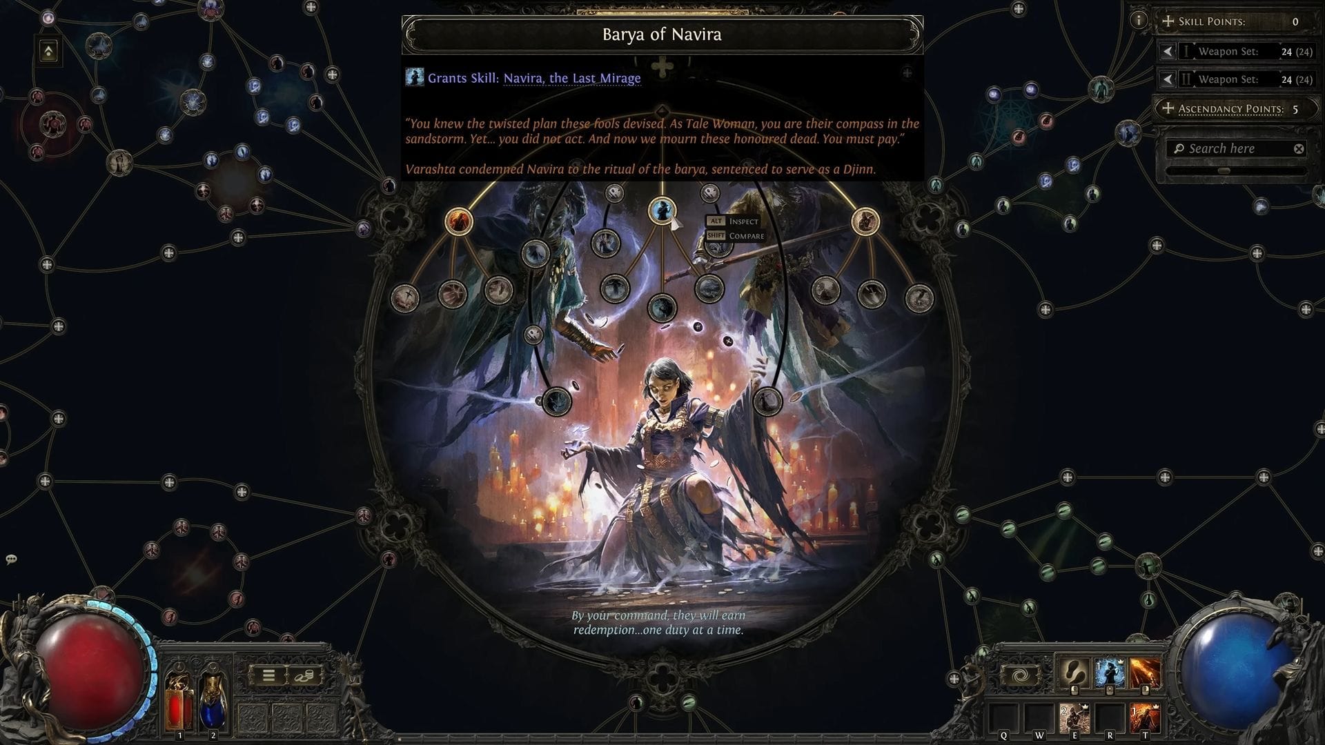 Disciple of Varashta opens a new gameplay style for Sorceress and minion players (Image via GGG)