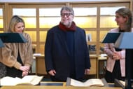 Guillermo Del Toro at The British Library (Image via Getty)