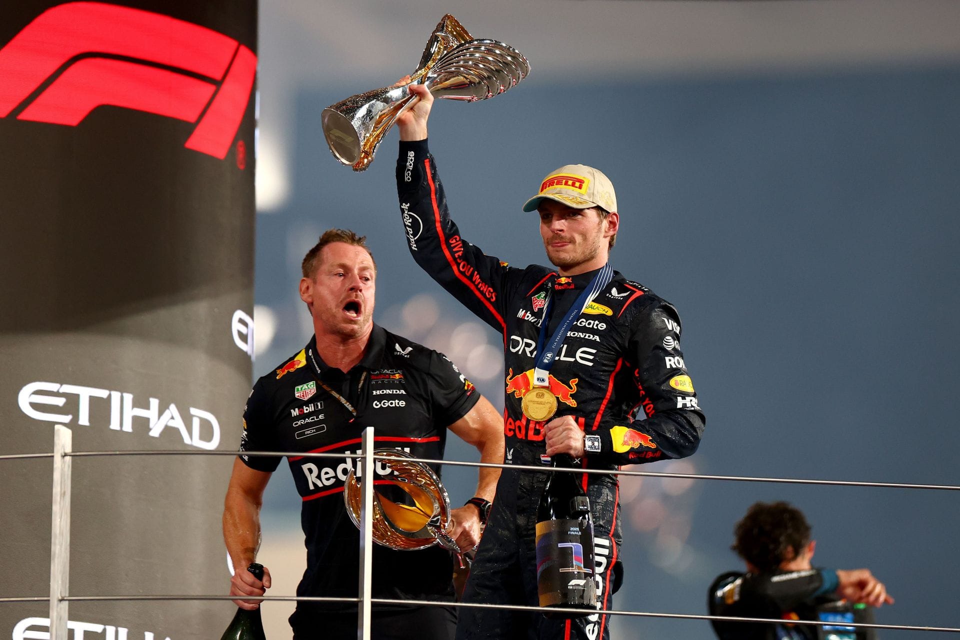 Max Verstappen after winning the 2025 F1 Grand Prix of Abu Dhabi - Source: Getty