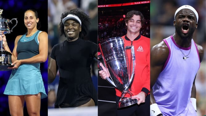 Madison Keys and Venus Williams arrive for Charlotte Invitational; Frances Tiafoe and Taylor Fritz inspire local school kids