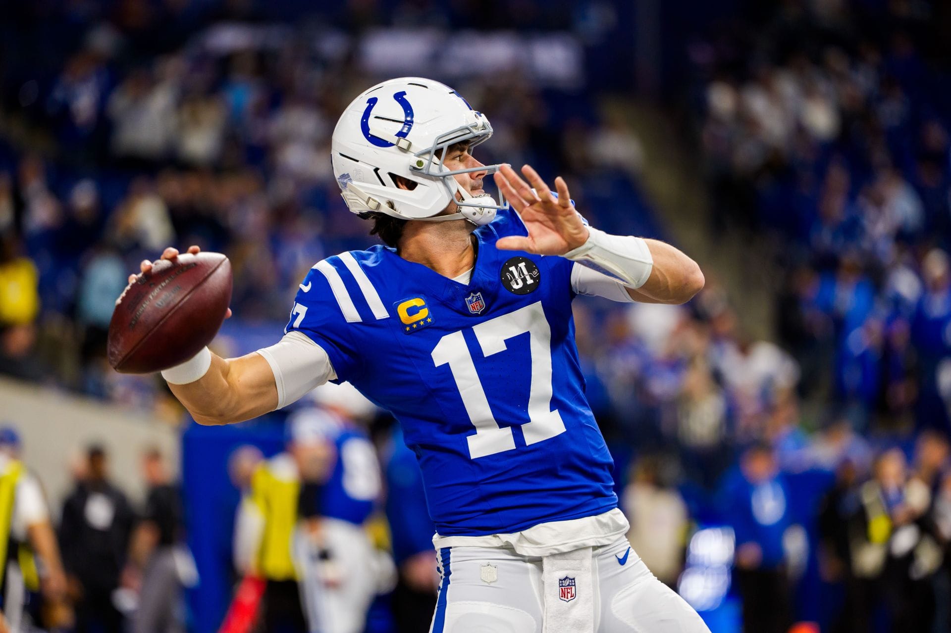Daniel Jones at Houston Texans v Indianapolis Colts - NFL 2025 - Source: Getty