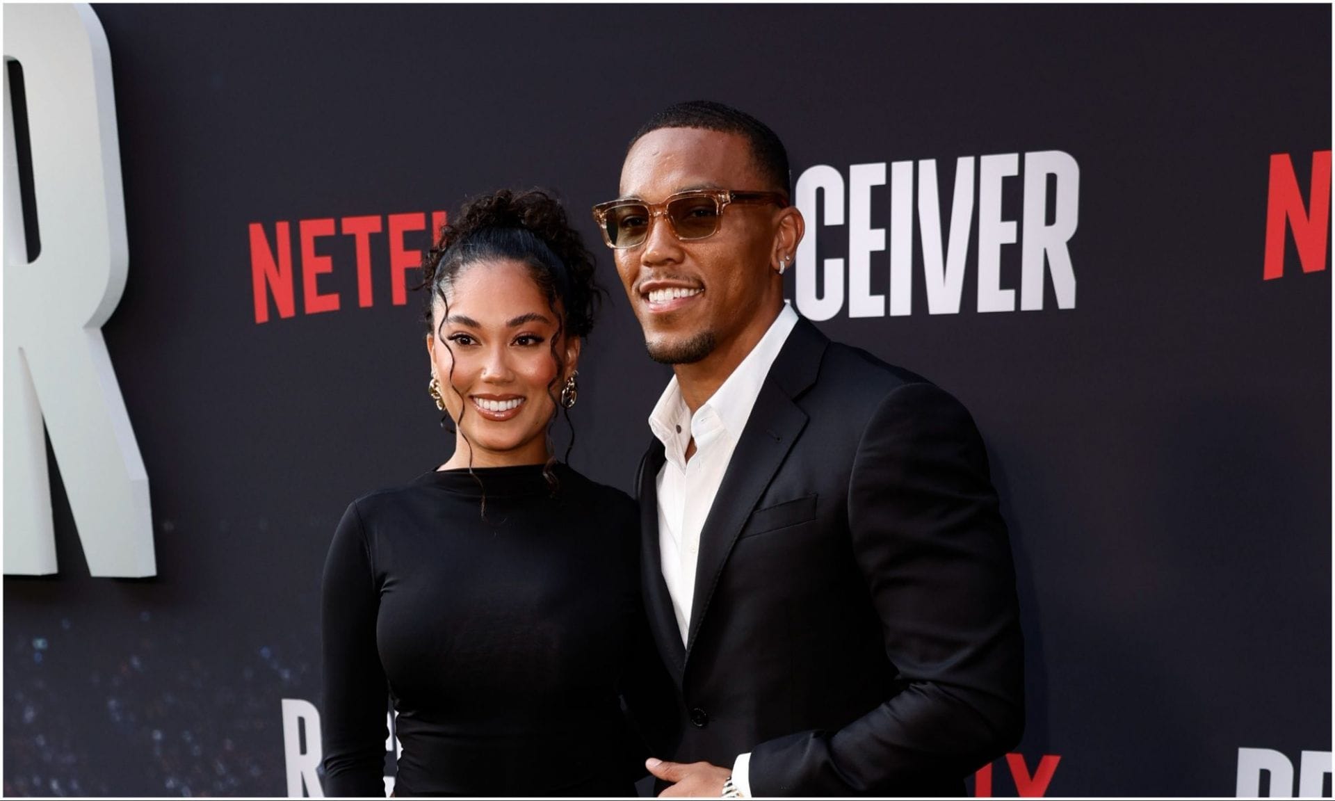 WATCH: Amon-Ra St. Brown’s GF Brooklyn Adams jumps in excitement over Lions WR’s 2-TD outing vs. Rams