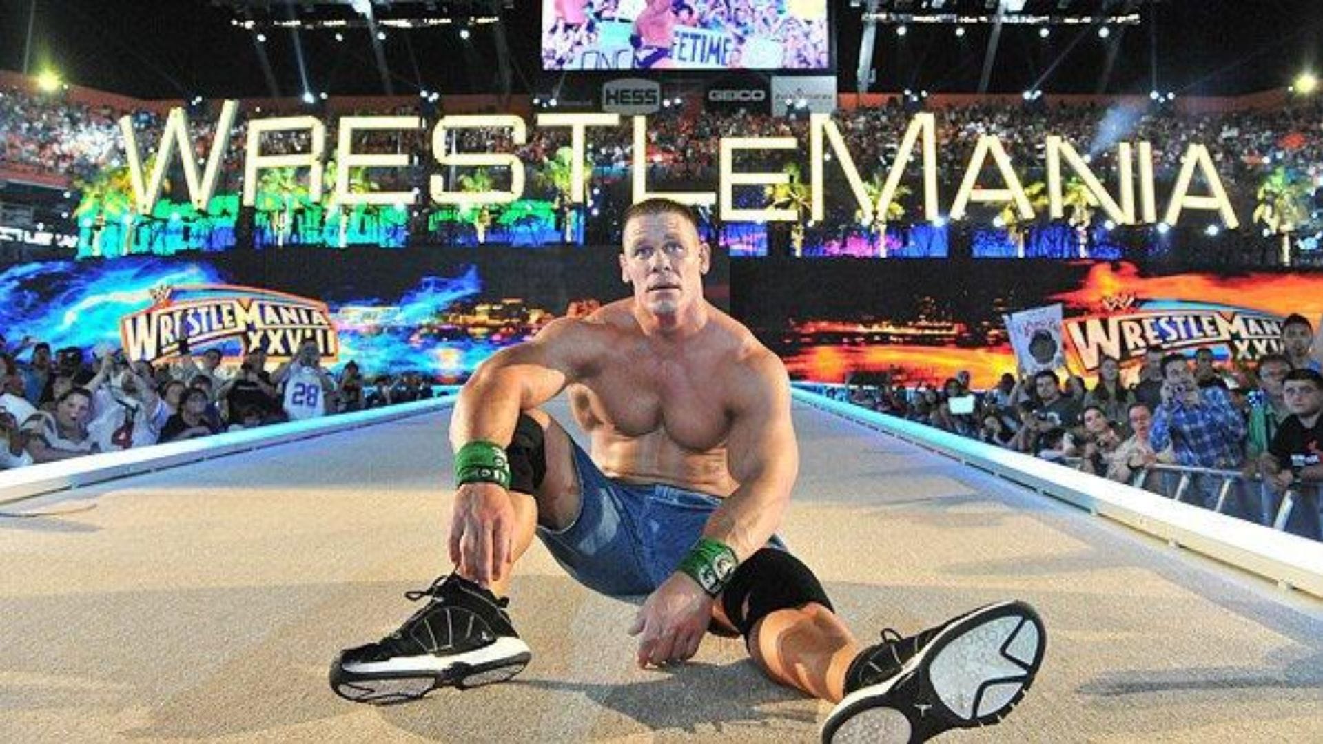 John Cena at WrestleMania [Image Credits: WWE.com]