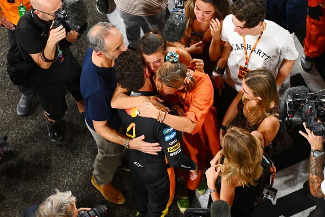 Lando Norris' uncle reveals F1 origin story after title win: "Had to hold Lando back from sleeping with his helmet"