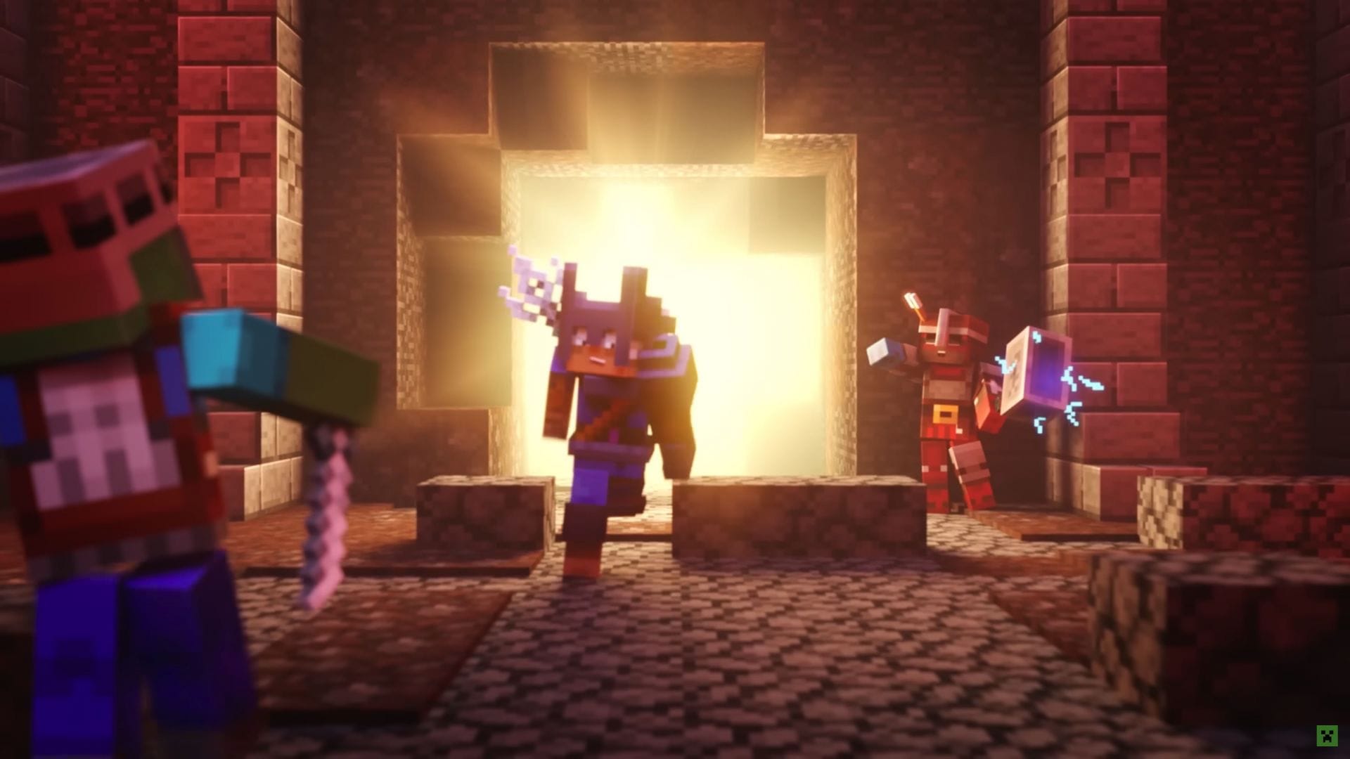 Minecraft Dungeons does allow cross-play (Image via Mojang Studios)