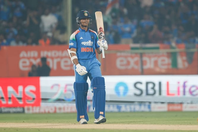 Yashasvi Jaiswal brings out fiery celebration after his maiden ton in IND vs SA 2025 3rd ODI [Watch]