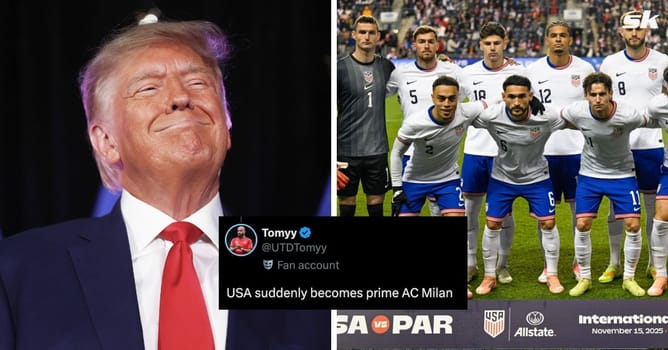 “USA suddenly becomes prime AC Milan” - Fans react after Donald Trump gives bold response when asked if USMNT can win FIFA World Cup ahead of draw