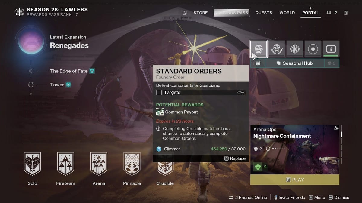 All weekly objectives in Destiny 2: Renegades Week 1: All Rewards and ...