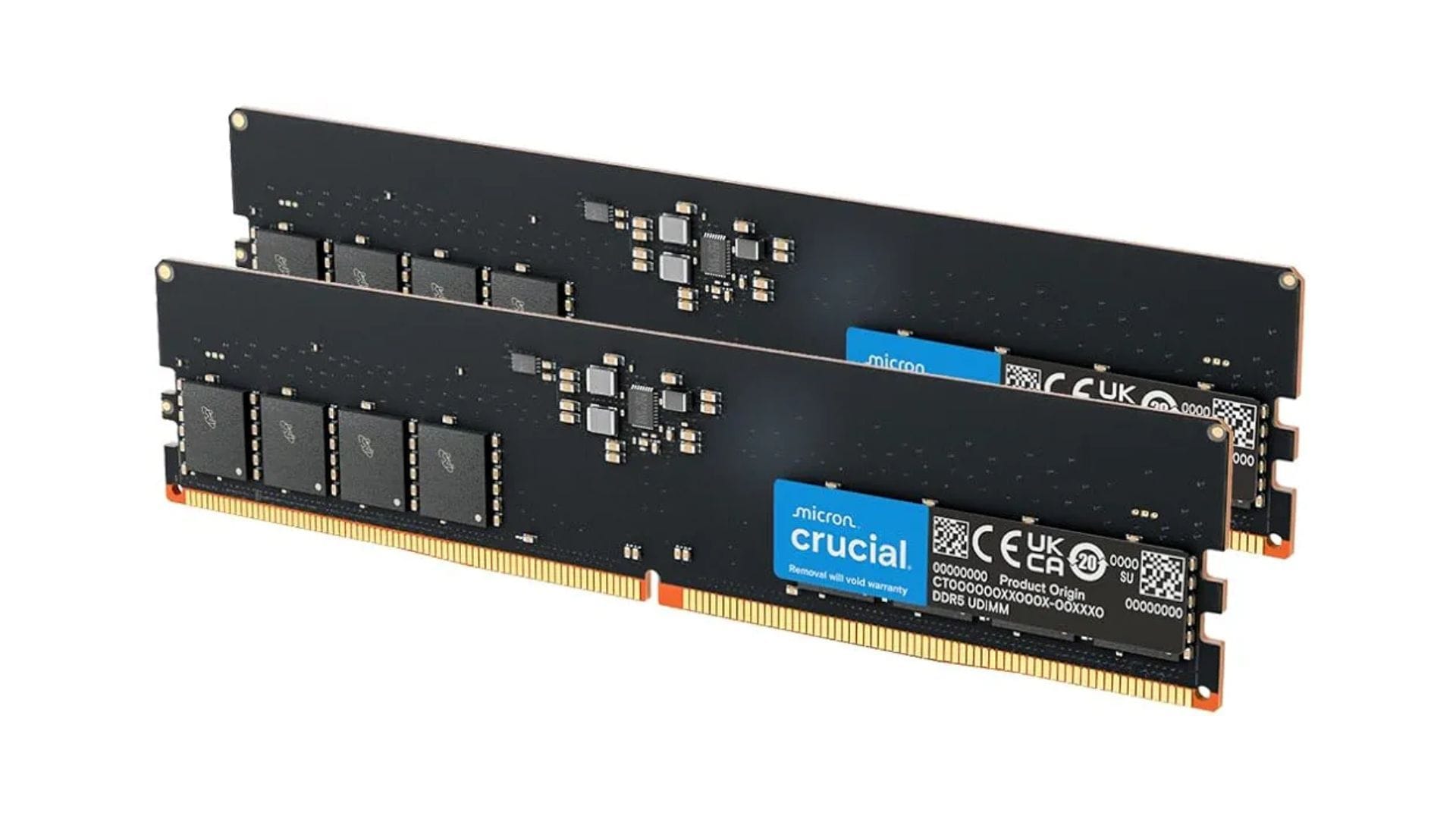 The Crucial 32 GB DDR5‑5600 is a basic barebones kit for budget gaming setups (Image via Amazon)