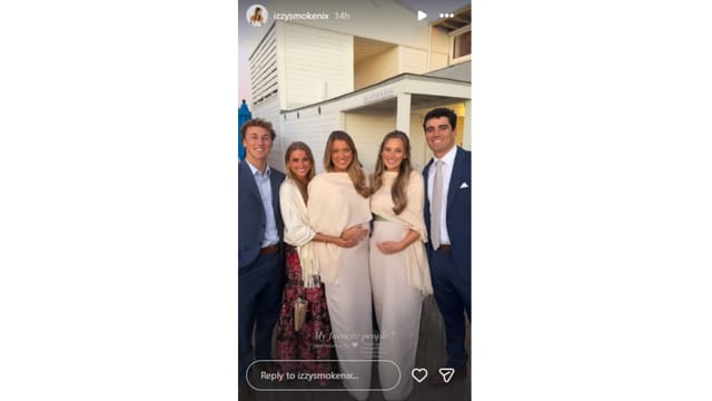 Nix's wife, Izzy, missed her husband this weekend.  (Credit: @izzysmokenix)