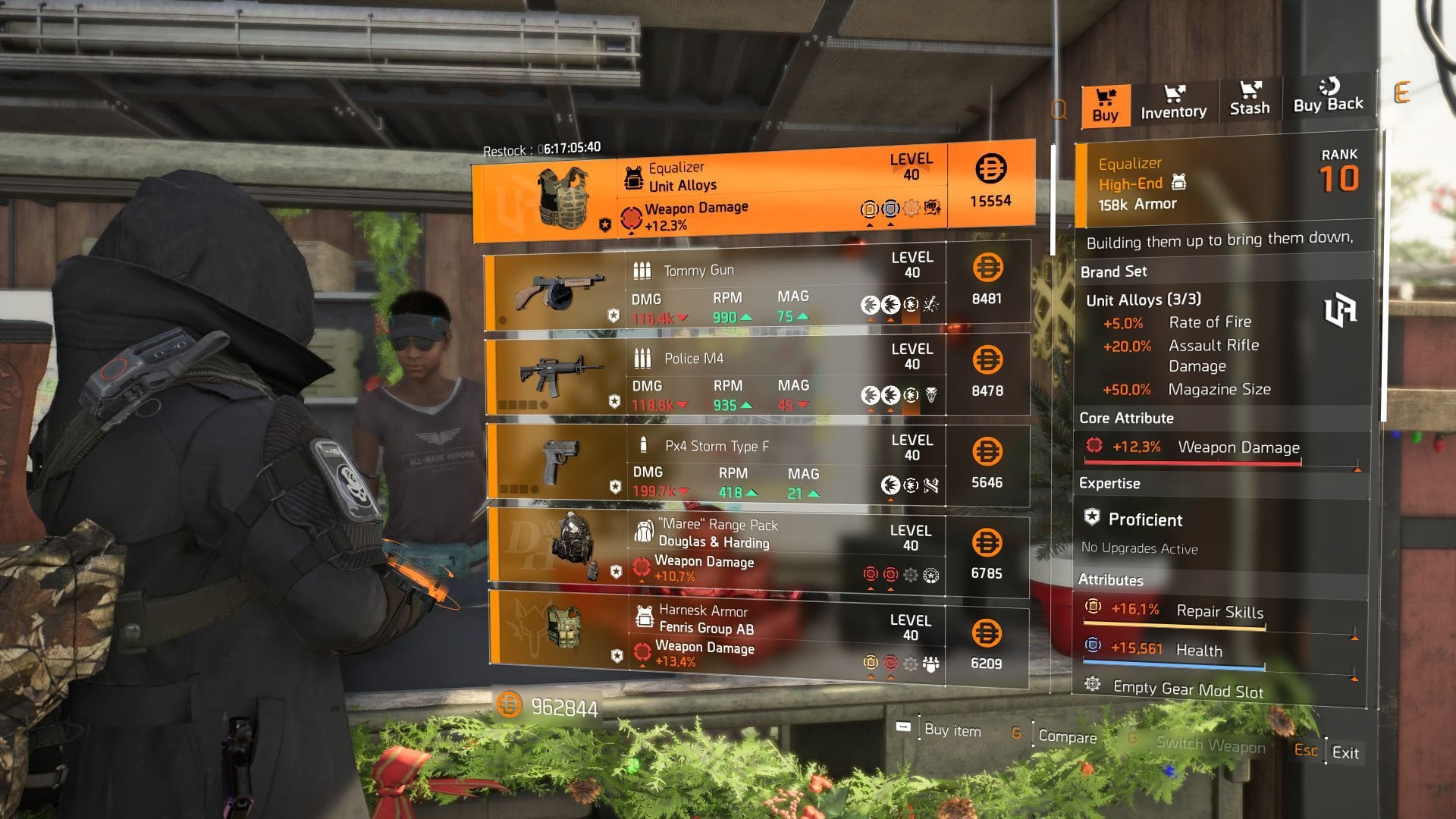 The Division 2 White House vendor (Image via SK Gaming || Ubisoft)