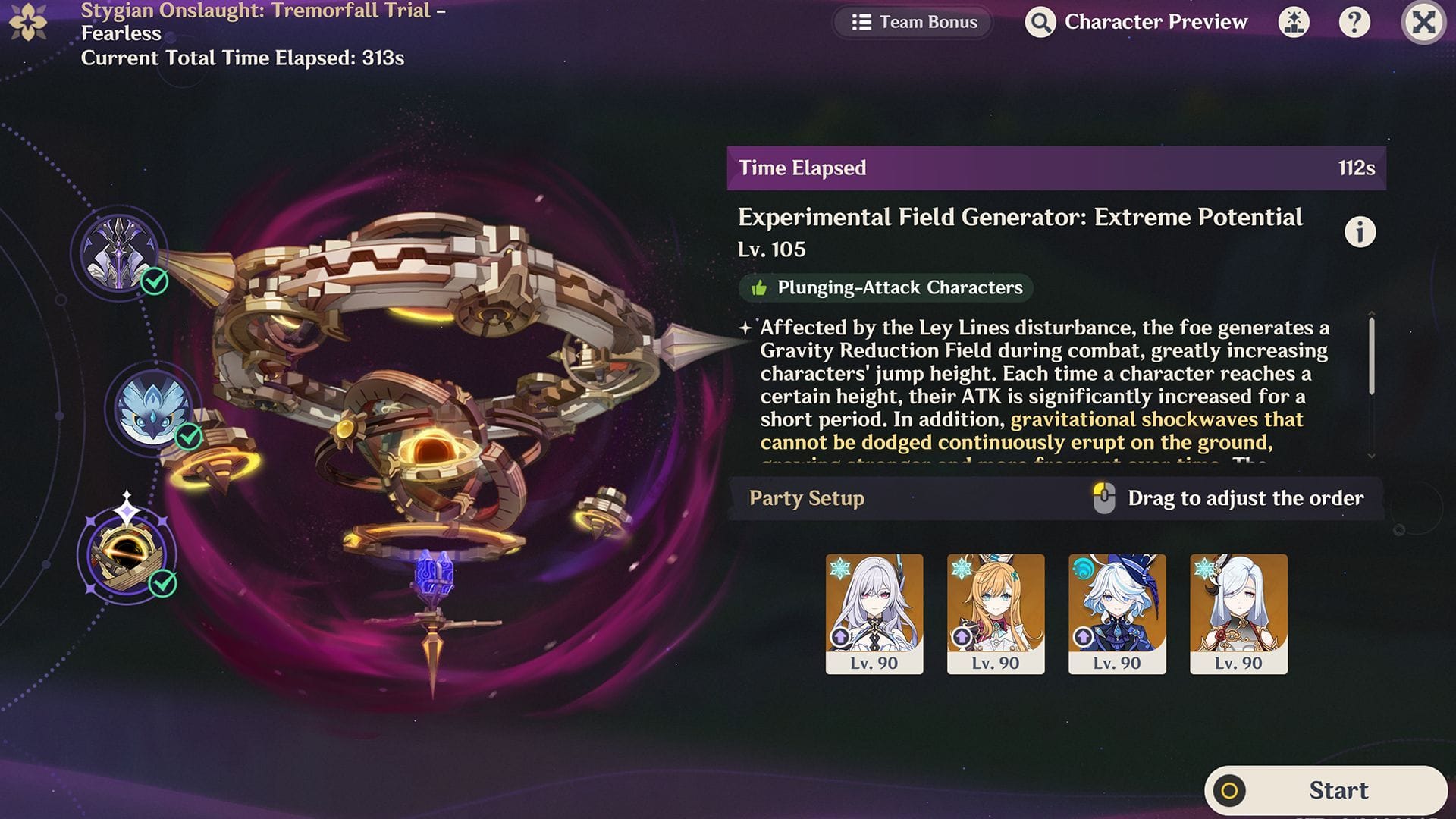 Experimental Field Generator boss in Stygian Onslaught (Image via Sportskeeda Gaming/ HoYoverse)