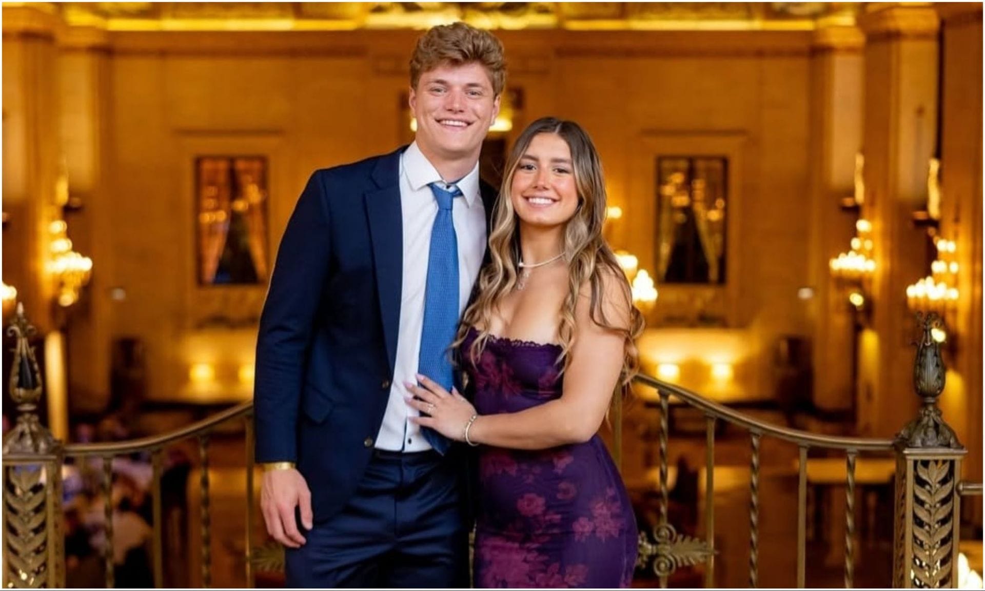 J. J. McCarthy and fianc&eacute;e Katya