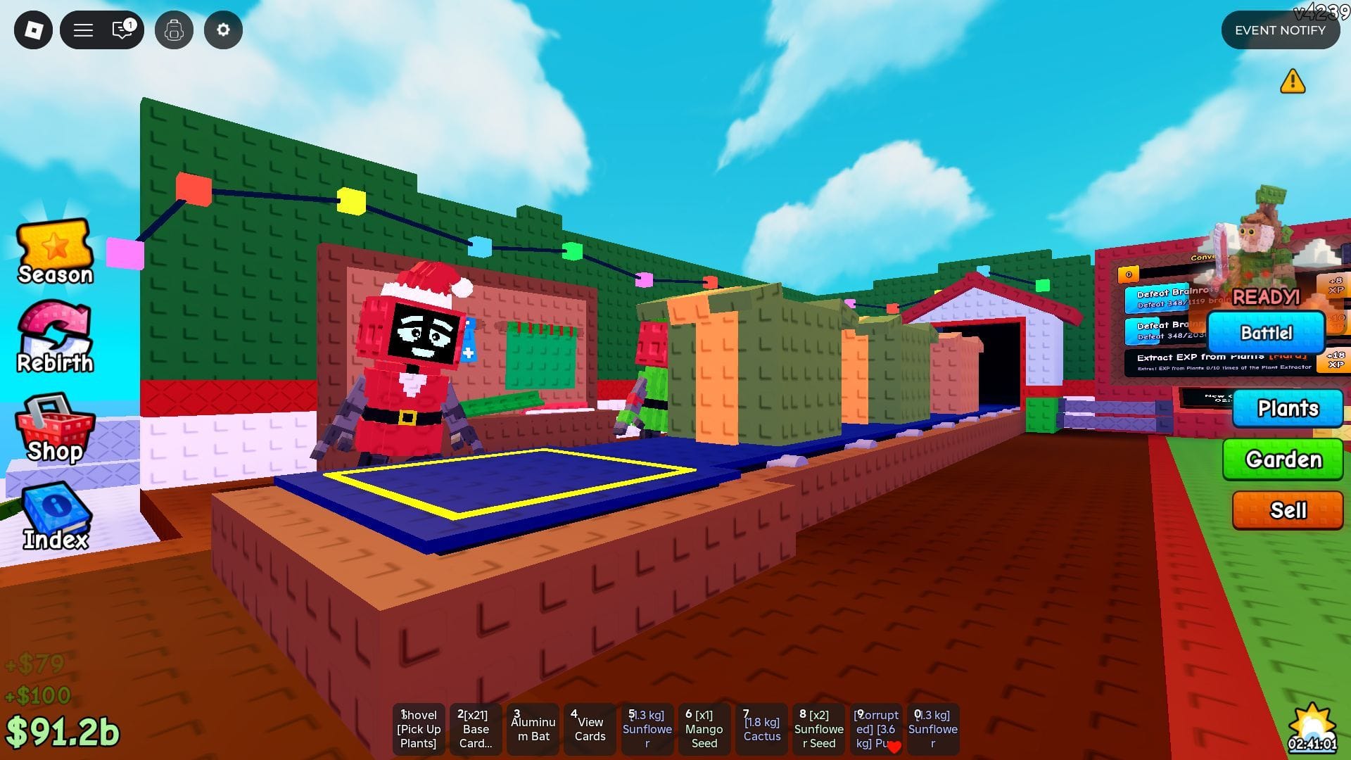 Zvýšte úroveň vianočného dopravníka a získajte vianočné žetóny (obrázok cez Roblox)